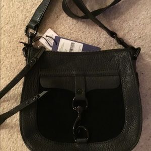Rebecca Minkoff Black Leather Cross Body Bag-NWT